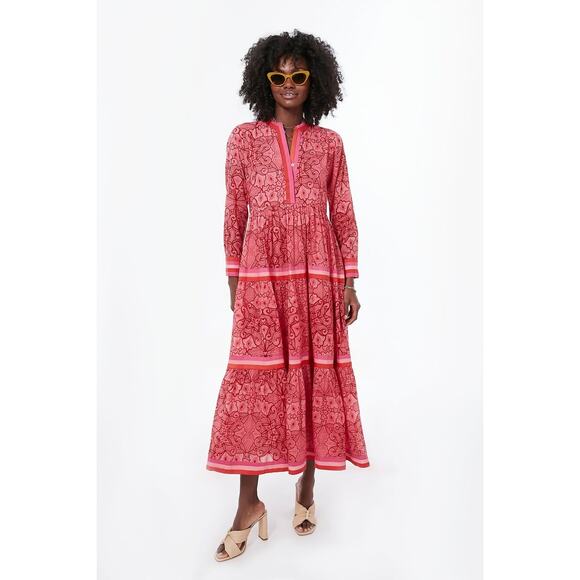 RO'S GARDEN Exclusive Pink Floral Diwali Dress Size XS NWT - Picture 6 of 8